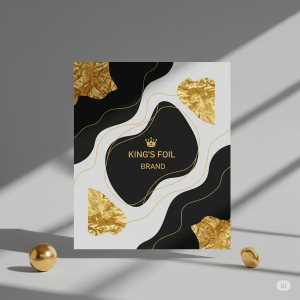 Kartu Ucapan Terima Kasih - Foil Rose Gold